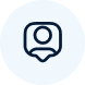 User profile icon in a circle